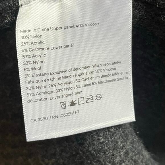 Lululemon Restful Intention Open Wrap Longline Sweater Black Grey Size 8 - Picture 13 of 13